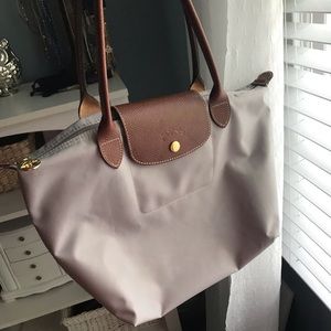 Small Grey Longchamp bag